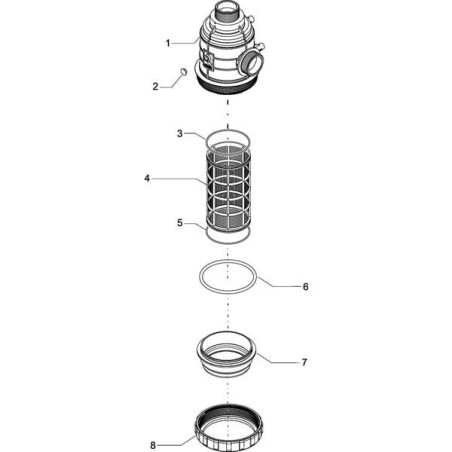 "Filtr ssawny 160-220 l 2"" AG"