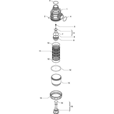 Filtr ssawny 100-160 l T6