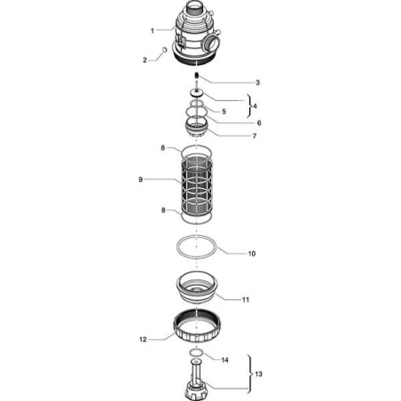 "Filtr zasysający 160-220 l 2"" AG"