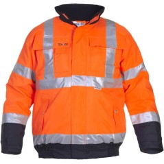 Kurtka pilotka Hi-vis, pomarańczowy-niebieski, rozmiar S, Tenderline, Hydrowear