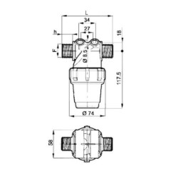 Filtr 1/2”(rozm. oczek 100)