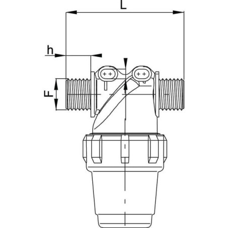 "Filtr siatkowy 3/4""M 100 M"