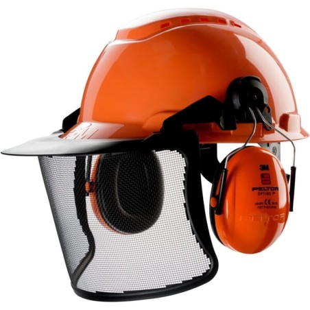 Kask ochronny H700, kpl. pomarańczowy 3M