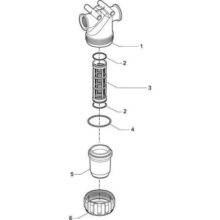 "Filtr siatkowy 1""F 32 M"