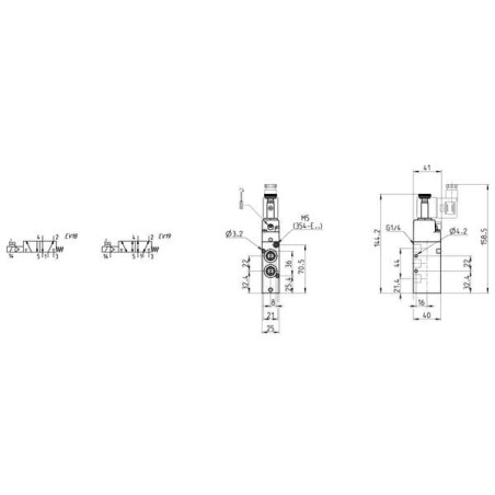 Zawór elektromagnetyczny 5/2-drożny