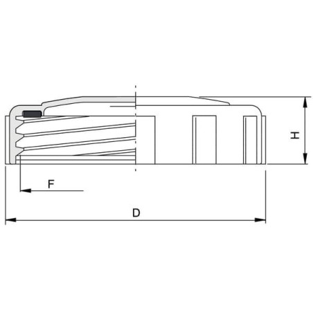 Pokrywa okrągła 122mm