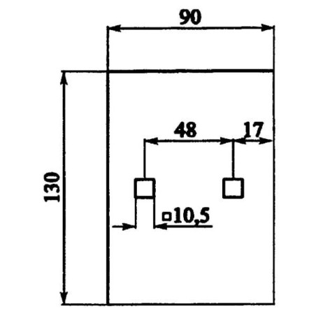 Zgarniak 90x3x130mm