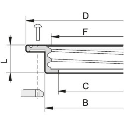 Pierścień montażowy pokrywy 462 mm