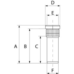 Wheel bolt M22x1 5 90