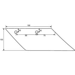 Lemiesz przedpłużka, prawy S190 Lemken