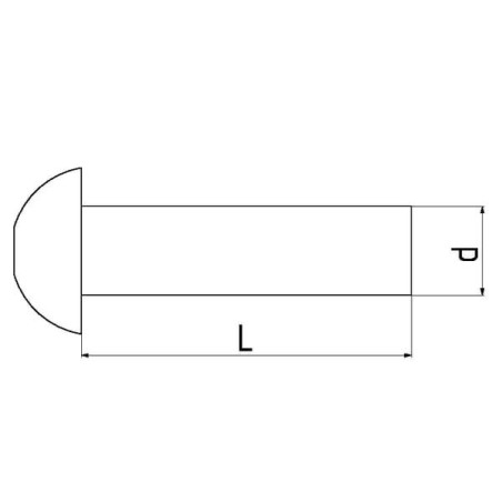 Nit stalowy kulisty, 6.0x28 mm (op - 0.5 kg)