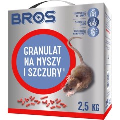 Granulat na myszy i szczury Bros, 2,5 kg