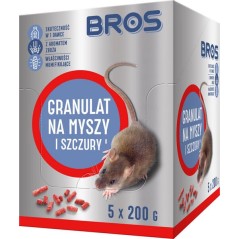 Granulat na myszy i szczury, 1kg - 5 x doypack 200g