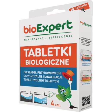 bioExpert musujące Tabletki do szamb i oczyszczalni 4 szt.