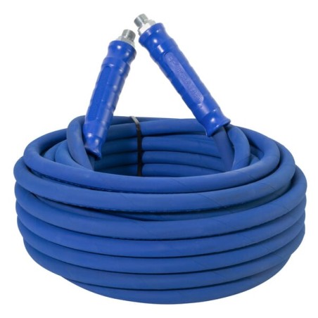 "High pressure hose 3/8"" 2m 400 bar 155°C 3/8"" male ends, blue"