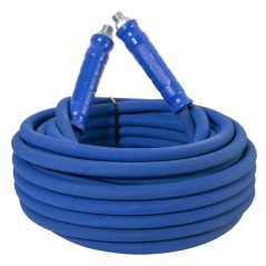 "High pressure hose 3/8"" 15m 400 bar 155°C 3/8"" male ends, blue"