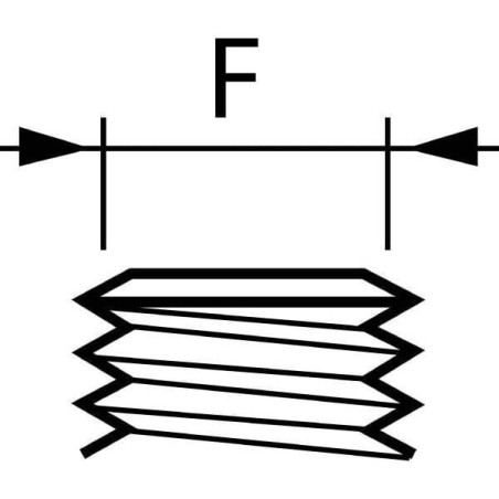 "Uchwyt dyszy prosty 1/4"" AG"