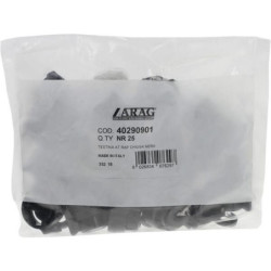 Pokrywka zamknięta, bagnet, czarny, 25 szt., Arag