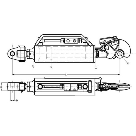 Łącznik górny hydrauliczny kat. 4, CBM