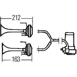 Klakson 12V Hella