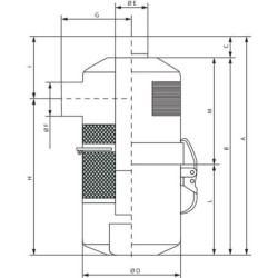 Filtr powietrza z tłumikiem 14000 l/min BP