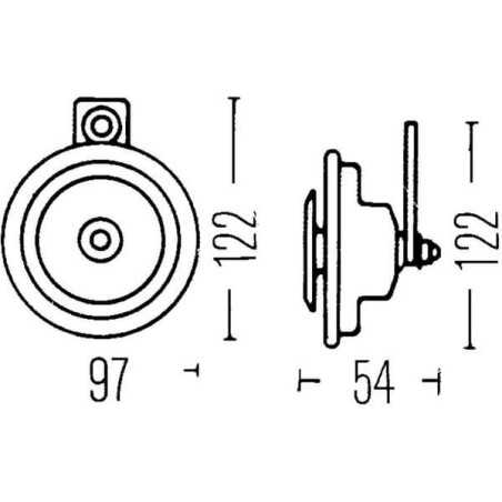 Klakson 12V Hella