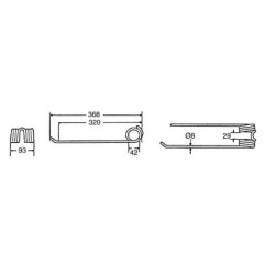 Palec zgrabiarki RD Lely