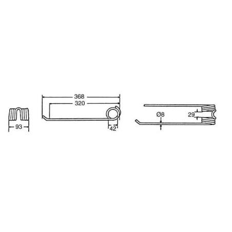 Palec zgrabiarki RD Lely