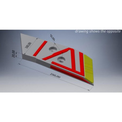 Dłuto lemiesza, prawe z węglikiem spiekanym XL/XLP/XS/XU pasujące do Överum Kramp