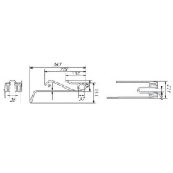 Palec zgrabiarki CW Lely