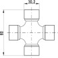 Krzyżak wału, Ø 30.2x80.0 mm, T50 Comer