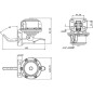 Pompa paliwa zasilająca Kramp, pasuje do MF