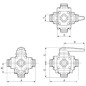 Zawór kulowy 5-drożny T6