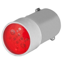 Żarówka LED BA9S, 12V czerwona