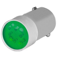 Żarówka LED BA9S, 12V zielona