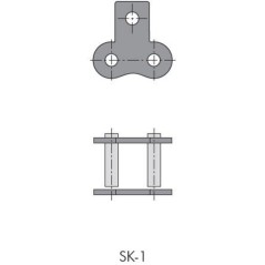 Zamek łańcucha z klipsem SK-1