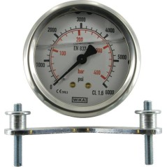 "Manometr ø63 mm 400 bar/6000psi przyłącze tylne 1/4"""