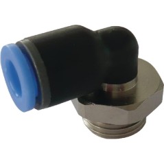 "Złącze wtykowe kątowe, obrotowe, cylindryczny gwint zew. 1/2"" 14 mm Kramp"