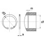 Pierścień osadczy wewnętrzny 8x0.8 mm DIN472 Kramp