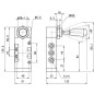 Zawór 5/3-drożny, ręczny dźwigniowy