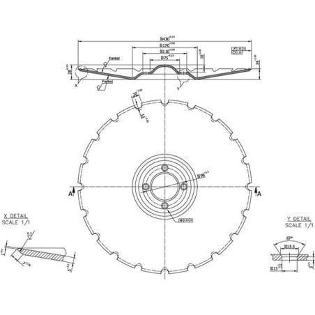 Talerz, pasuje do Carrier Vaderstad