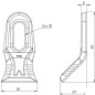 Nóż bijaka 45x99 mm Universal