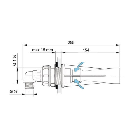 Mieszadło do opryskiwacza hydrauliczne, dysza 2 mm ceramiczna