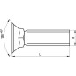 Śruba płużna kl. 8.8, 12 x 30