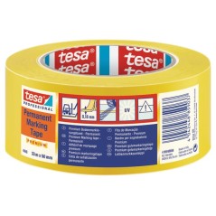 Taśma do znakowania podłóg PCW, żółta, 33 m x 50 mm, TesaFLEX®