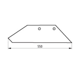 "Lemiesz, prawy 18"" XL 94-602 pasuje do Överum"