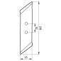 Dłuto lemiesza, lewe obracalne 801102 UN400+WY400 pasujące do V&N Mølbro