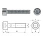 Śruba imbusowa DIN912 M6x28 mm kl.8.8 ocynk Kramp