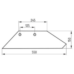 "Lemiesz, lewy 18"" XL 94-603 pasuje do Överum"