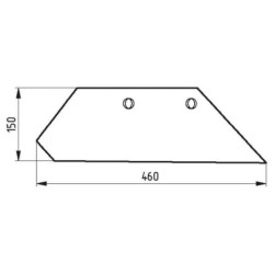 "Lemiesz, prawy 16"" XL 94-600 pasuje do Överum"